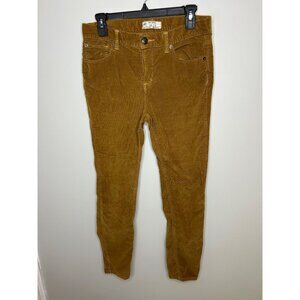 Free People corduroy pants brown skinny Size 28